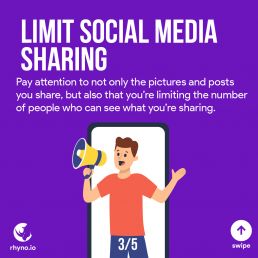 Don't share everything in social media