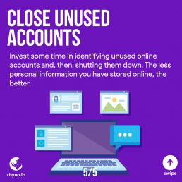 Don't leave unused accounts over there